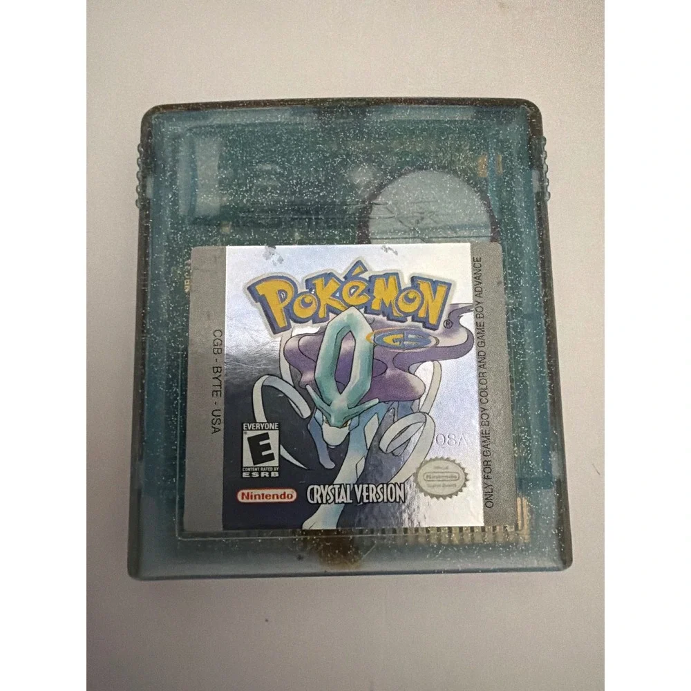 Pokemon Crystal Version Nintendo Game Boy Color GBC GBA Suicune CGB-BYTE-USA
